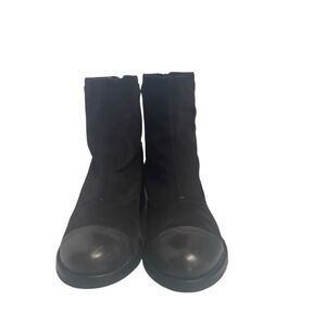 VERA GOMMA Leather Italian Boots Black Size EU 38, US Size 7.5 Made in Italy